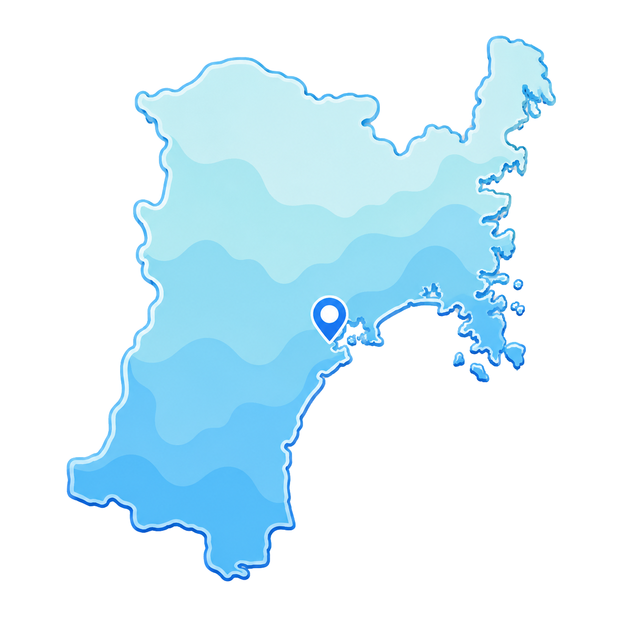 宮城県マップ・仙台市に拠点